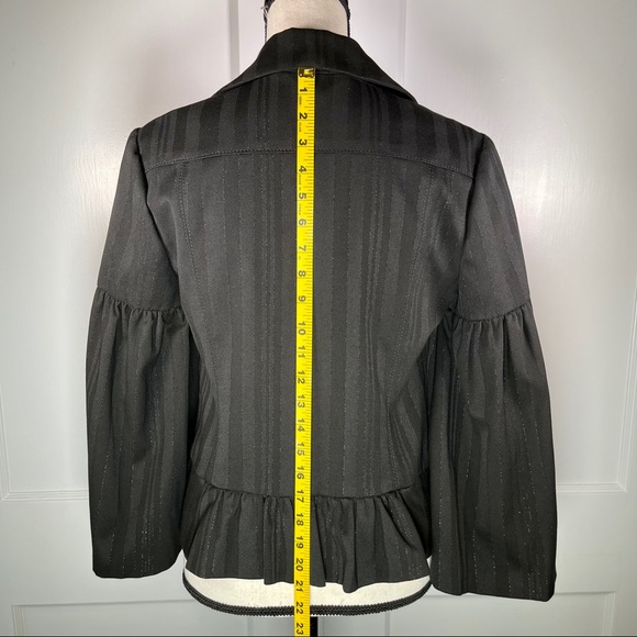 Poleci Metallic Pin-Stripe Jacket w/ Bell Sleeves - Picture 13 of 15